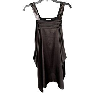 Athe Vanessa Bruno Black 100% Silk Elegant Black Cocoon Dress